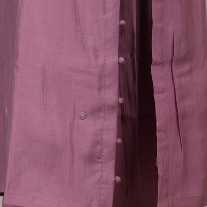 Chic and stylish lavender silk kurta set, perfect for festive and formal occasions.
