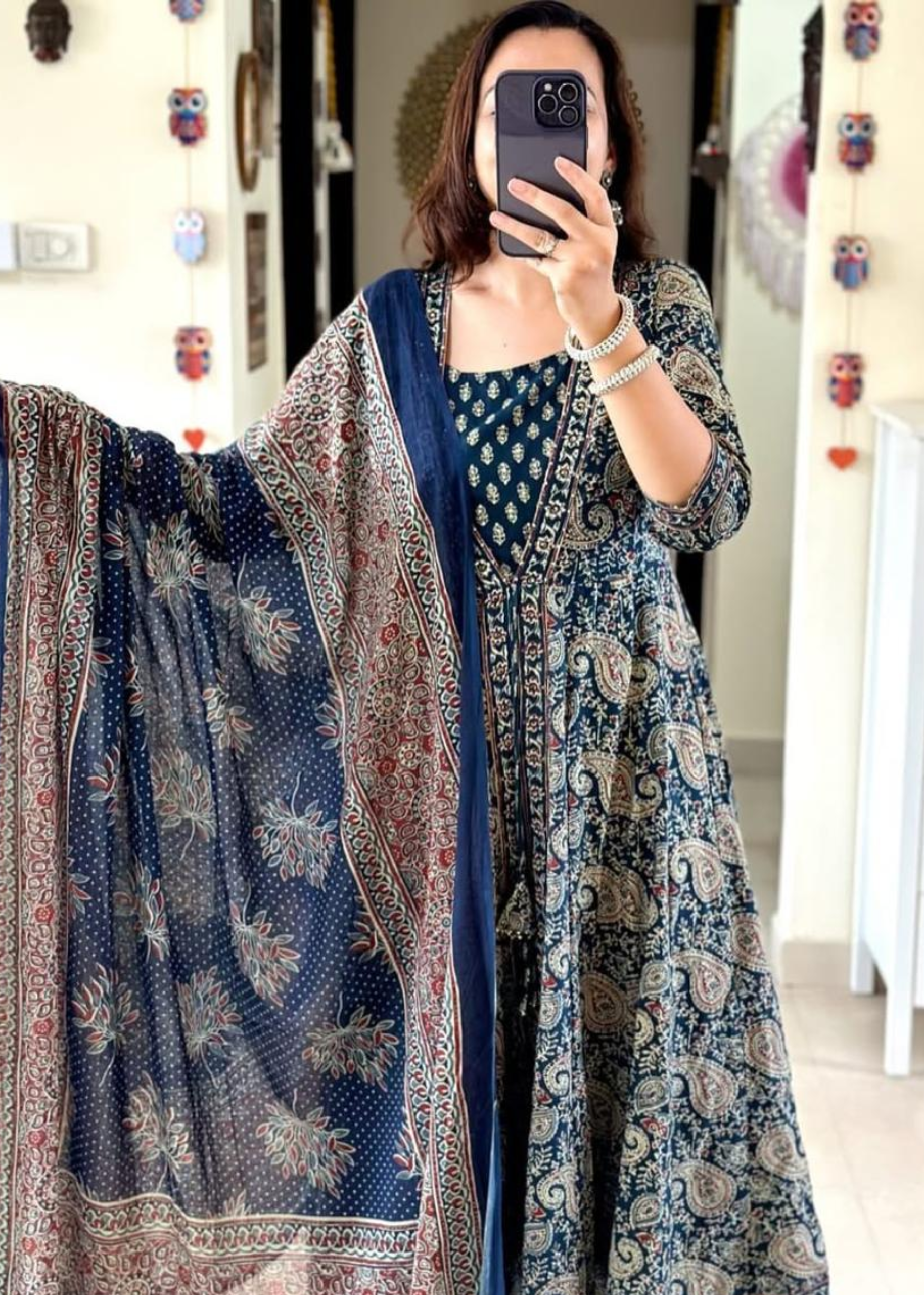 Jaipuri Cotton Kurta Set with Dupatta
